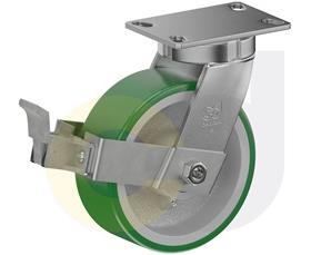CasterDepot Top Plate Casters - Poly On Cast Iron Wheel - Capacities Up To 3000 Lbs.-HC000.4BA