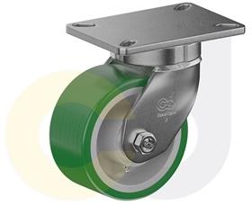 CasterDepot Top Plate Casters - Poly On Cast Iron Wheel - Capacities Up To 3500 Lbs.-HC000.4BD