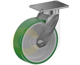 CasterDepot Top Plate Casters - Poly On Cast Iron Wheel - Capacities Up To 3500 Lbs.-HC000.4BE
