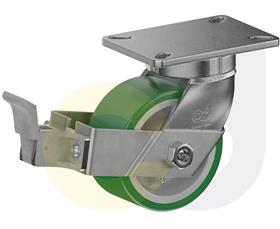 CasterDepot Top Plate Casters - Poly On Cast Iron Wheel - Capacities Up To 3500 Lbs.-HC000.4BF