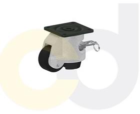 CasterDepot Leveling Casters - Nylon Wheel - Ratchet Adjustment - Capacities Up To 500 Kg.-HC001.0A9