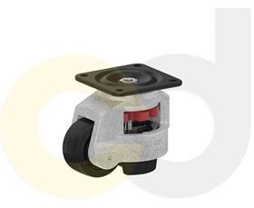 CasterDepot Leveling Casters - Nylon Wheel- Side Thumb Adjustment - Capacities Up To 550 Kg.-HC002.11C