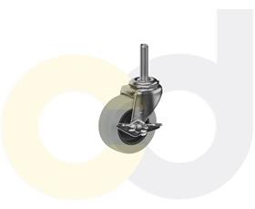 CasterDepot Threaded Stem Casters - Thermo-Rubber Wheel - Capacities Up To 110 Lbs.-HC002.950