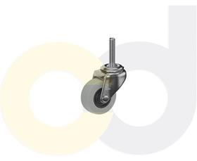 CasterDepot Threaded Stem Casters - Thermo-Rubber Wheel - Capacities Up To 110 Lbs.-HC003.159
