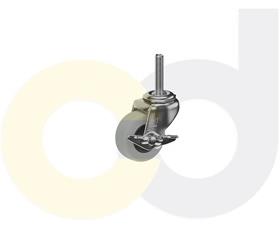 CasterDepot Threaded Stem Casters - Thermo-Rubber Wheel - Capacities Up To 110 Lbs.-HC003.371