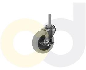 CasterDepot Threaded Stem Casters - Thermo-Rubber Wheel - Capacities Up To 110 Lbs.-HC003.418