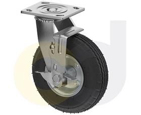 CasterDepot Top Plate Casters - Pneumatic Wheel - Capacities Up To 450 Lbs.-HC008.856