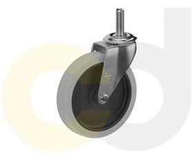 CasterDepot Threaded Stem Casters - Thermo-Rubber Wheel - Capacities Up To 110 Lbs.-HC010.752