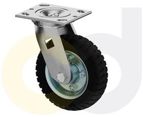 CasterDepot Top Plate Casters - Solid Monoprene Wheel - Capacities Up To 280 Lbs.-HC011.407