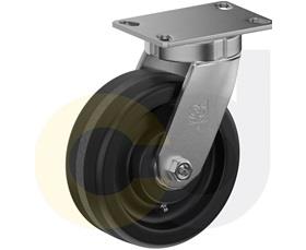 CasterDepot Top Plate Casters - Phenolic Wheel - Capacities Up To 3000 Lbs.-HC014.22D