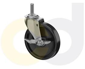 CasterDepot Threaded Stem Casters - Polyolefin Wheel - Capacities Up To 120 Lbs.-HC014.740