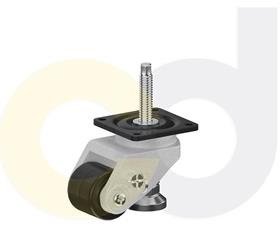 CasterDepot Leveling Casters - Nylon Wheel - Extended Foot Adjustment - Capacities Up To 700 Kg.-HC015.53D