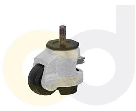 CasterDepot Leveling Casters - Nylon Wheel - Ratchet Adjustment - Capacities Up To 500 Kg.-HC015.6FD