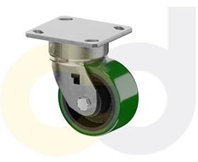 CasterDepot Ergonomic, Top Plate Casters - Poly On Cast Iron Wheel- Capacities Up To 1400 Lbs.-HC015.913