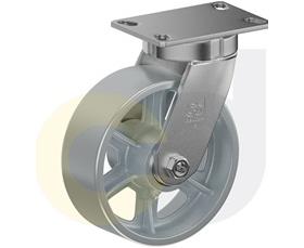 CasterDepot Top Plate Casters - Cast Iron Wheel - Capacities Up To 2500 Lbs.-HC015.95A