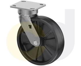 CasterDepot Ergonomic, Top Plate Casters - Glass-Filled Nylon Wheel- Cap. Up To 1400 Lbs.-HC020.115