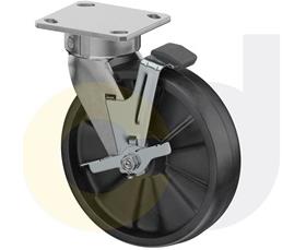 CasterDepot Ergonomic, Top Plate Casters - Glass-Filled Nylon Wheel- Cap. Up To 1400 Lbs.-HC020.116