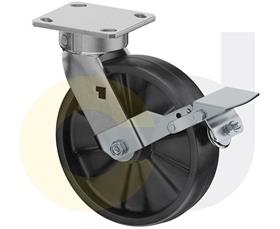 CasterDepot Ergonomic, Top Plate Casters - Glass-Filled Nylon Wheel- Cap. Up To 1400 Lbs.-HC091.A64