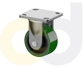 CasterDepot Ergonomic, Top Plate Casters - Poly On Cast Iron Wheel- Capacities Up To 1400 Lbs.-HC091.B31