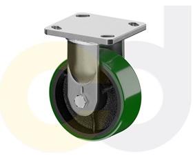 CasterDepot Ergonomic, Top Plate Casters - Poly On Cast Iron Wheel- Capacities Up To 1400 Lbs.-HC091.B5D
