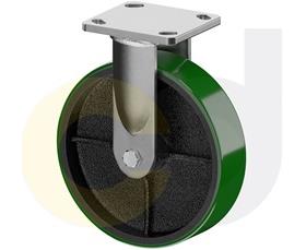 CasterDepot Ergonomic, Top Plate Casters - Poly On Cast Iron Wheel- Capacities Up To 1400 Lbs.-HC091.BB2