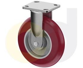 CasterDepot Ergonomic, Top Plate Casters - Poly On Aluminum Wheel - Capacities Up To 1500 Lbs.-HC091.BCD