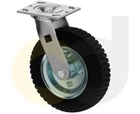 CasterDepot Top Plate Casters - Solid Monoprene Wheel - Capacities Up To 280 Lbs.-HC092.4E2
