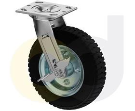 CasterDepot Top Plate Casters - Solid Monoprene Wheel - Capacities Up To 280 Lbs.-HC092.4E3