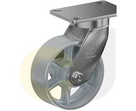CasterDepot Top Plate Casters - Cast Iron Wheel - Capacities Up To 2500 Lbs.-HC014.284