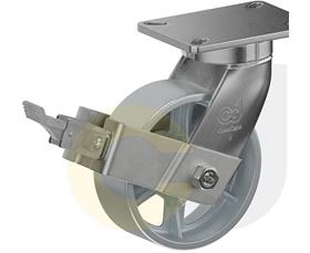 CasterDepot Top Plate Casters - Cast Iron Wheel - Capacities Up To 2500 Lbs.-HC092.470