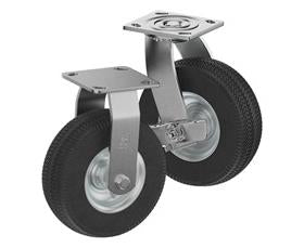 CasterDepot Top Plate Casters - Never-Flat Wheel - Capacities Up To 500 Lbs.