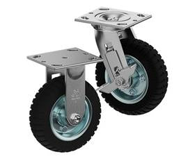 CasterDepot Top Plate Casters - Solid Monoprene Wheel - Capacities Up To 280 Lbs.-HC092.4E0