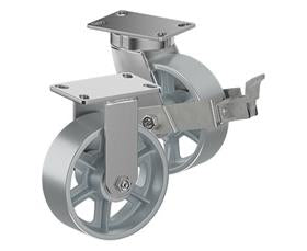 CasterDepot Top Plate Casters - Cast Iron Wheel - Capacities Up To 2500 Lbs.