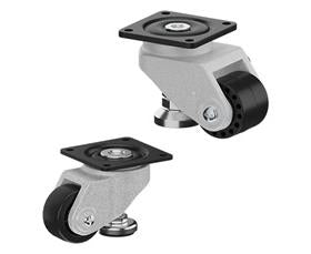 CasterDepot Leveling Casters - Nylon Wheel- Foot Adjustment - Capacities Up To 700 Kg.