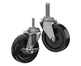 CasterDepot Threaded Stem Casters - Polyolefin Wheel - Capacities Up To 120 Lbs.