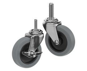 CasterDepot Threaded Stem Casters - Thermo-Urethane Wheel - Capacities Up To 120 Lbs.