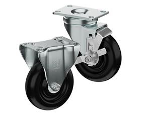 CasterDepot Top Plate Casters - Polyolefin Wheel - Capacities Up To 325 Lbs.