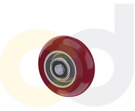 CasterDepot Ergonomic, Top Plate Casters - Poly On Aluminum Wheel - Capacities Up To 1500 Lbs.-HW001.281