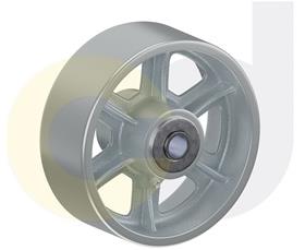 CasterDepot Top Plate Casters - Cast Iron Wheel - Capacities Up To 2500 Lbs.-HW003.50B.cd