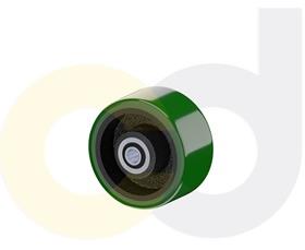 CasterDepot Ergonomic, Top Plate Casters - Poly On Cast Iron Wheel- Capacities Up To 1400 Lbs.-HW003.527