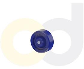 CasterDepot Top Plate Casters - Solid Urethane Wheel - Capacities Up To 350 Lbs.-HW003.813