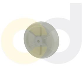 CasterDepot Top Plate Casters - White Nylon Wheel - Capacities Up To 350 Lbs.-HW003.838