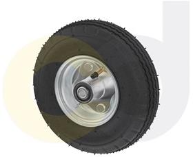 CasterDepot Top Plate Casters - Pneumatic Wheel - Capacities Up To 450 Lbs.-HW020.63C