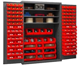 16 Gauge Cabinets With Hook-On-Bins® And Shelves-H25021383S1795