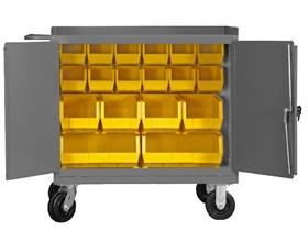 24" Wide Mobile Bench Cabinets-H3100BLP1895