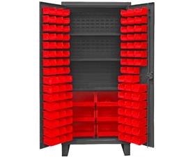 Heavy Duty Storage Cabinets With Hook-On Bins-HHDC361023S1795