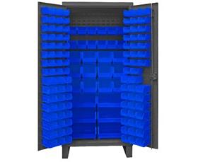 Heavy Duty Storage Cabinets With Hook-On Bins-HHDC361265295
