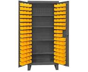 Heavy Duty Storage Cabinets With Hook-On Bins-HHDC36964S95