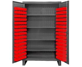 Heavy Duty Storage Cabinets With Hook-On Bins-HHDC481204S1795