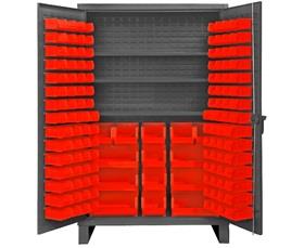 Heavy Duty Storage Cabinets With Hook-On Bins-HHDC481343S1795